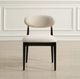 Uttermost® Moxie Matte Black/Off-White Dining Chair-1