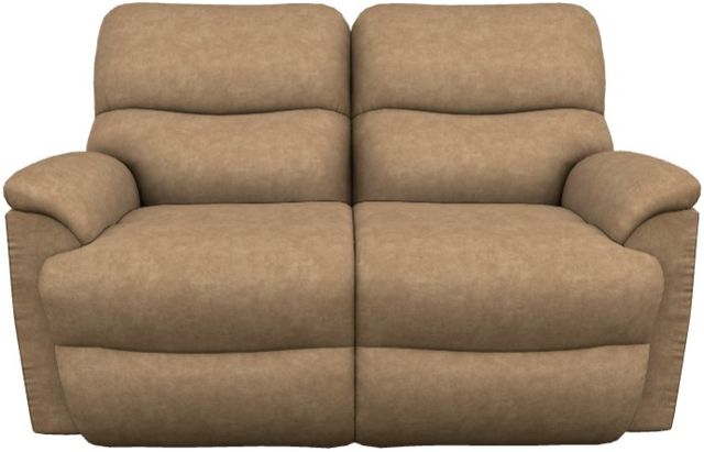 La-Z-Boy® Trouper Camel Power Reclining Loveseat with Headrest and Lumbar-1