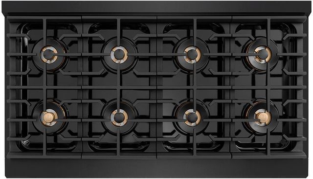 ZLINE Paramount Series 48" Black Stainless Steel Pro Style Gas Range with 8 Burner DuoPro™ Cooktop and Dual Ovens-2