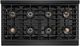 ZLINE Paramount Series 48" Black Stainless Steel Pro Style Gas Range -3