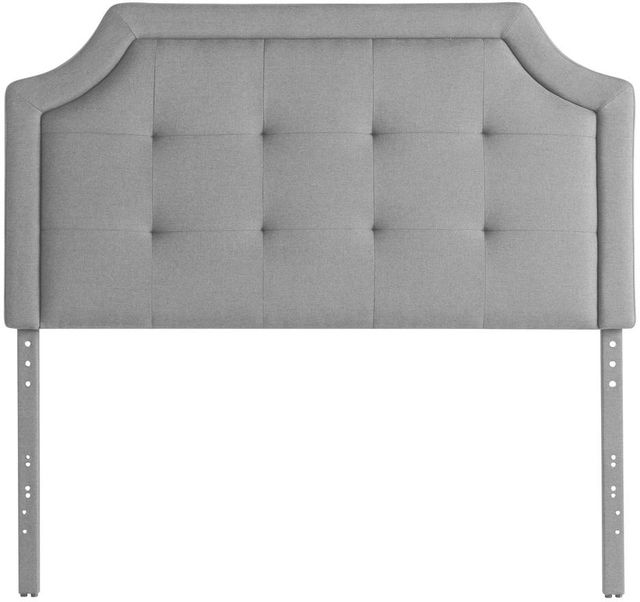 Malouf® Carlisle Stone King Upholstered Headboard-1