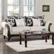 Furniture of America® Cassani 2-Piece Light Gray/Walnut Sofa Set-1