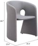 Zuo® Modern Rosyth Slate Gray Dining Arm Chair-1