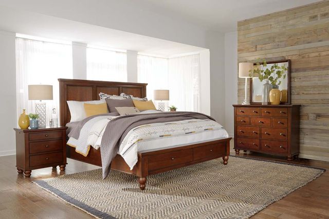 aspenhome® Cambridge Brown Cherry Queen Bed-2