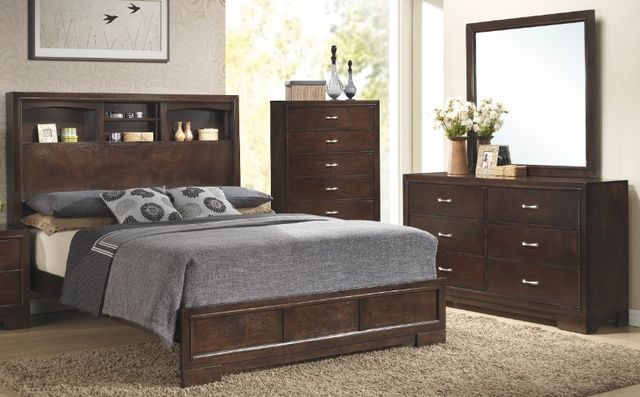 American Wholesale Furniture 3-Piece Walnut Queen Bedroom Set-0