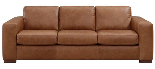 Leather Italia™ Savino Inglewood VIntage Brown Derby Queen Sleeper Sofa with Mattress-1