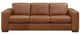 Leather Italia™ Inglewood Brown Derby Queen Sleeper Sofa with Mattress-1