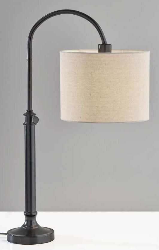 Adesso® Barton Antique Bronze Task Table Lamp-3