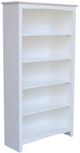 John Thomas Furniture® Home Accents Pure White 60" Shaker Bookcase-0