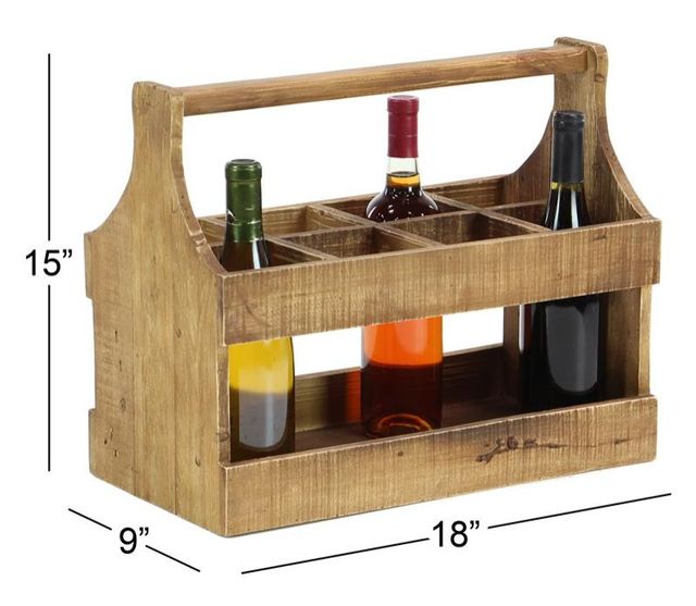 Deco Marche Brown Wine Holder-2