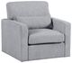 Homelegance® Pompano Gray Swivel Accent Chair-0