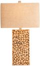 Crestview Collection Stacked Wood Brown Table Lamp-2