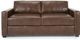 Canapé-lit transformable Nicodemus en cuir brun Decor-Rest®-1