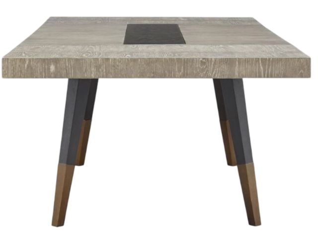 Magnussen Home® Ryker Coventry Gray Rectangular Dining Table with Black Glass Insert Center-3