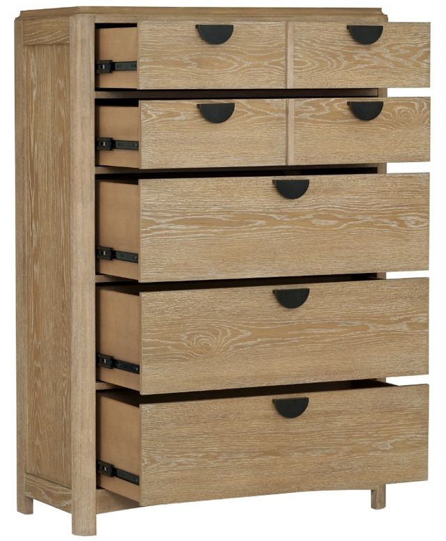 Parker House® Escape Glazed Natural Oak 5-Drawer Chest with Cedar Bottom-3