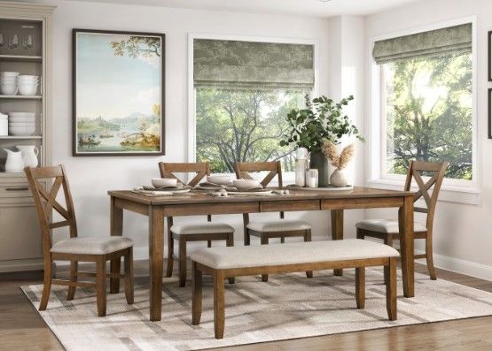 Mazin Furniture Counsil Cherry Dining Table-3