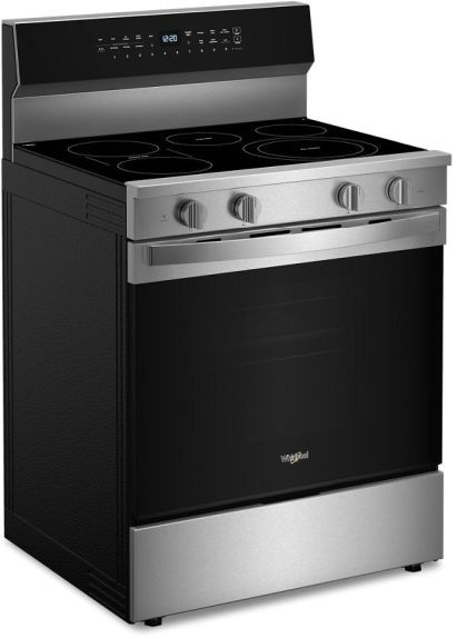 Whirlpool® 30" Fingerprint Resistant Stainless Steel Freestanding Electric Range -6
