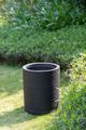 A & B Home Black 22" Cylinder Cement Planter-5