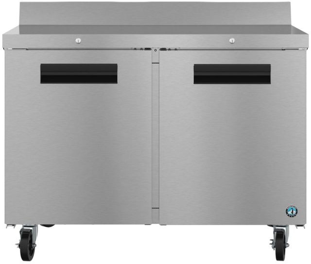 Hoshizaki Steelheart® 48" 12 Cu. Ft. Stainless Steel Two Section Worktop Freezer with Stainless Doors and Lock-0