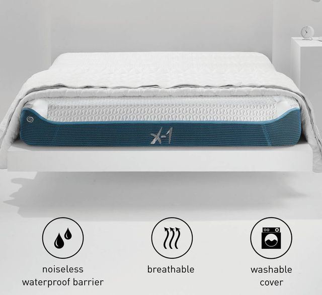 BEDGEAR® X1 Edge Performance® 8" Foam Medium Tight Top Twin Kids Mattress in a Box-3