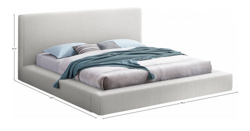 Meridian Furniture Terra Cream King Upholstered Panel Bed-3