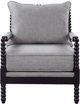 Coaster® Blanchett Grey/Black Cushion Back Accent Chair-2