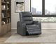 Homelegance® Rose Hill Gray PHomelegance® Rose Hill Gray Power Recliner with Power Headrestower Reclining Chair with Power Headrest-1