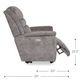 La-Z-Boy® Rosewood Godiva Power Wall Recliner with Headrest and Lumbar-5