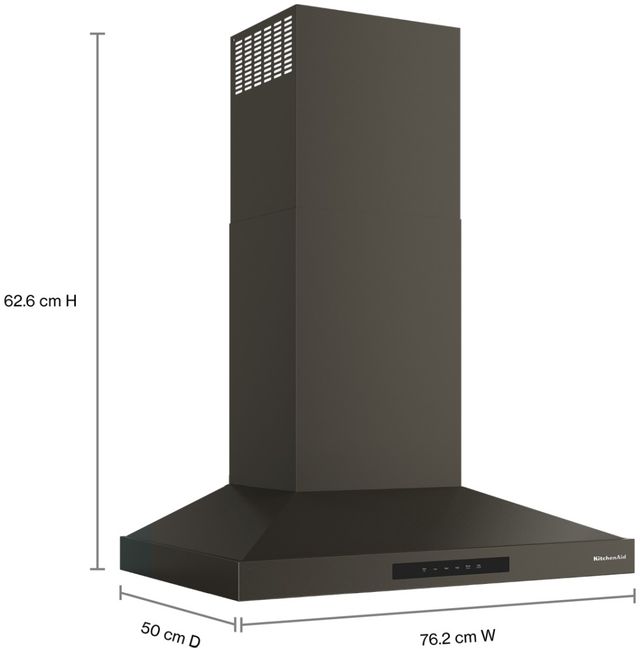 KitchenAid® 30" Black Ore Wall Mounted Range Hood -2