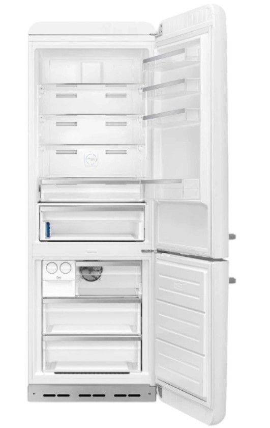 Smeg Retro Style 28 in. 18.0 Cu. Ft. White Bottom Freezer Refrigerator-1