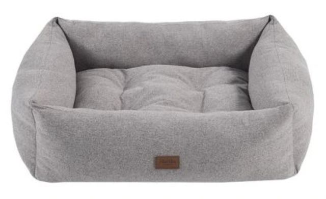 Olliix by Martha Stewart Charlie Grey 18" x 22" + 7" Four Sided Bolster with Ortho Base and Removable Cover-0