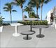 CabanaCoast® Customizable Origin Aluminum 32'' Outdoor Round Pedestal Coffee Table-1