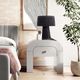 TOV Furniture Hump White Arched Nightstand-1