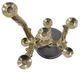A & B Home Polished Gold Large Multi Taper Candle Holder-2