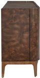 Uttermost® Melbourne Brass 4-Door Mappa Burl Cabinet-4