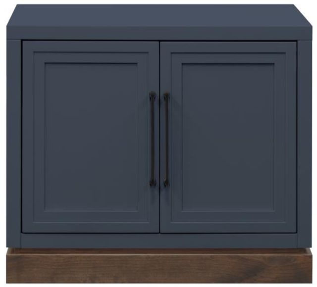 Legends Home Nora Blue Denim 2-Door File Cabinet with Whiskey Base-0