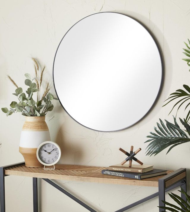 Deco Marche Black 30" Thin Minimalistic Frame Mirror-4