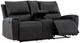 Signature Design by Ashley® Glossmore Black Manual Reclining Loveseat with Console-4