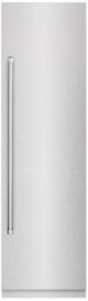 ZLINE 24 in. 12.5 Cu. Ft. Column Refrigerator in Satin Stainless Steel with Graphite Gray Interior-0
