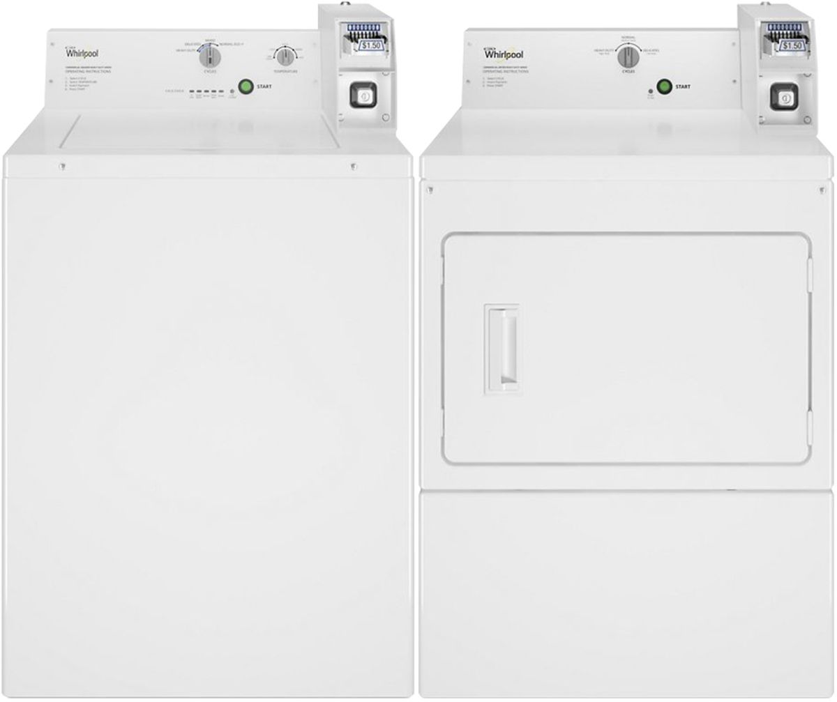 Whirlpool Commercial White Laundry Pair
