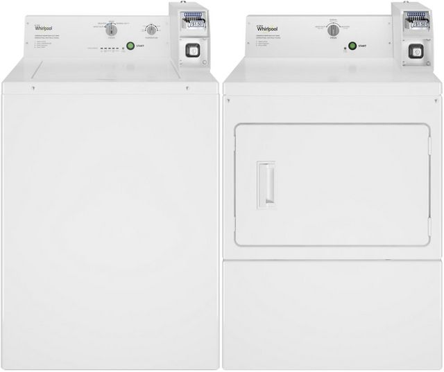 Whirlpool Commercial White Laundry Pair-0