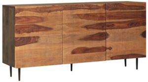 front view of the Signature Design by Ashley® Darrey Brown/Natural Accent Cabinet