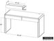 International Furniture Direct Tamesis Chocolate Brown/Light Brown Desk-2