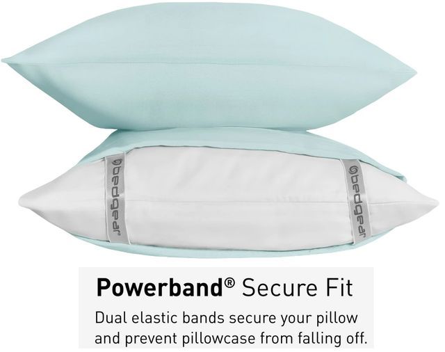 BEDGEAR® Hyper-Linen™ Performance® 4-Piece Misty Blue Split King Sheet Set-4