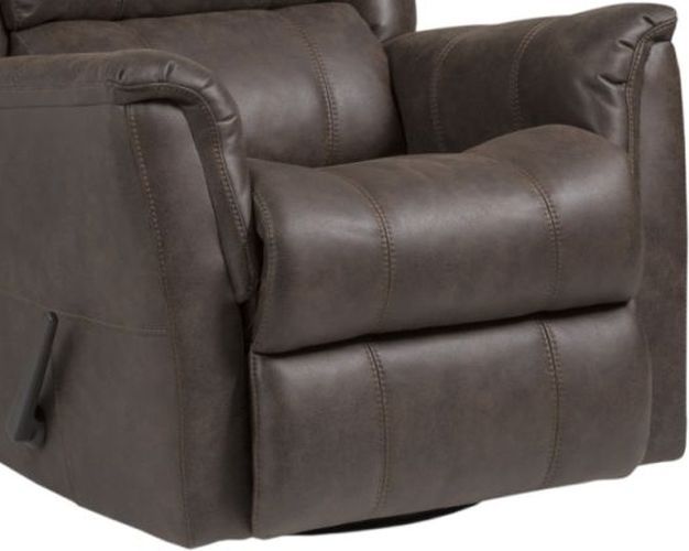 HomeStretch Venus Walnut Manual Swivel Glider Recliner-2