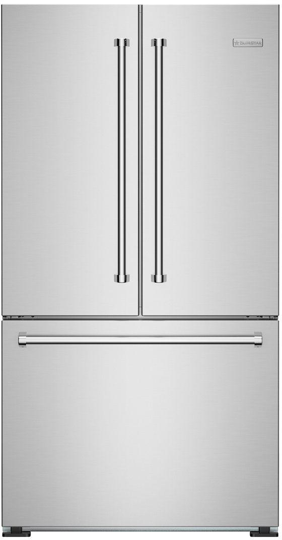 BlueStar® 36 in. 19.9 Cu. Ft. Stainless Steel Counter Depth French Door Refrigerator-0