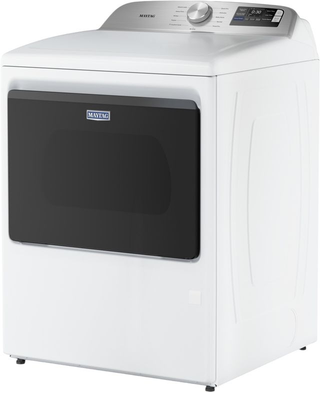 Maytag® 7.4 Cu. Ft. White Smart Front Load Gas Dryer with Extra Power-4