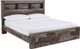 Benchcraft® Derekson 3-Piece Multi Gray Queen Storage Panel Bed Set-1