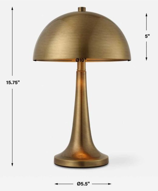 Uttermost® Dame Antique Brass Table Lamp-2