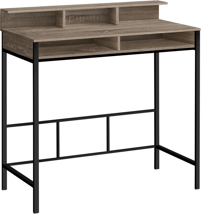 Monarch Specialties Inc. Black/Dark Taupe Standing Computer Desk-0